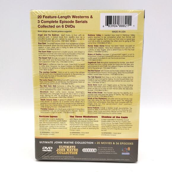 The Ultimate John Wayne Collection DVD Brand New Sealed 20 Movie Pack Early Yrs - Picture 3 of 4